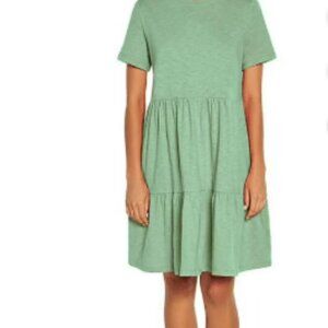 Gap tiered ruffle T-shirt dress